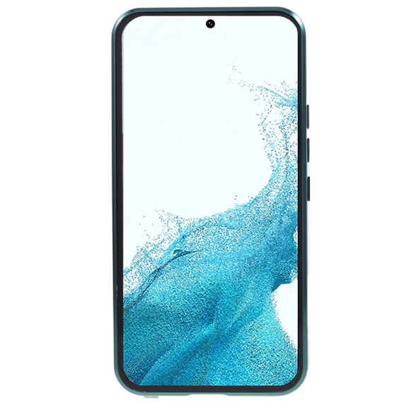 Чохол для Samsung Galaxy S22, Magnetic Dual Glass, зелений