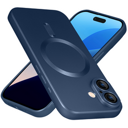 Чохол для iPhone 16, ColorMag, для MagSafe, темно-синій
