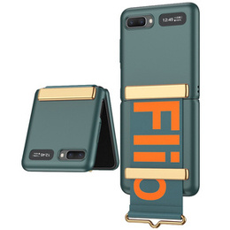 Чохол Letter Printed GKK для Samsung Galaxy Z Flip3, Green