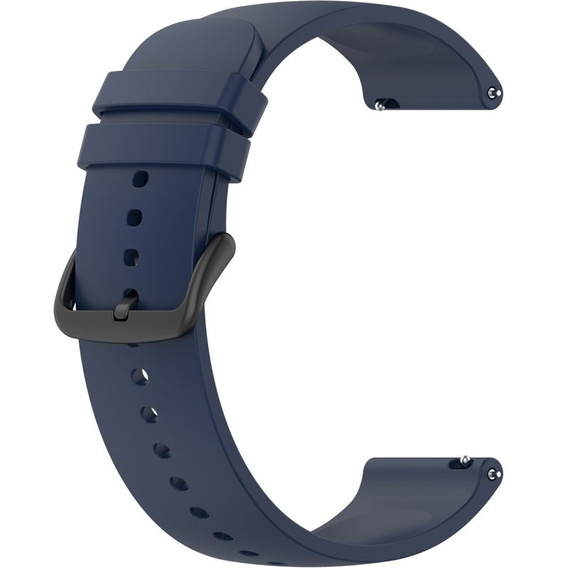 Силиконовый ремешок 20mm, Midnight Blue/Black Buckle