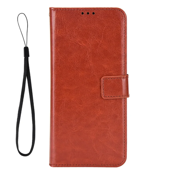 Футляр з клапаном для Realme 12 Pro 5G / 12 Pro+ 5G, Crazy Horse Wallet, коричневий