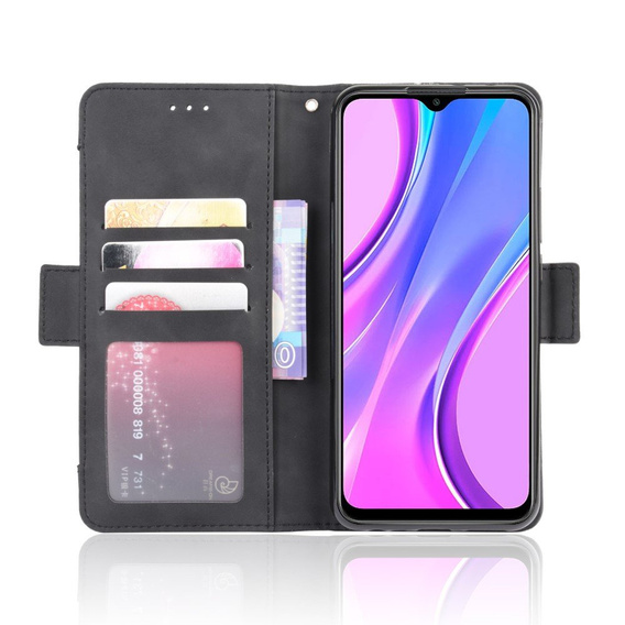 Футляр з клапаном для Xiaomi Redmi 9, Card Slot, чорний