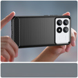 Чехол до Xiaomi Poco F6 Pro, Carbon, чёрный