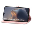 Откидной чехол для Motorola Edge 60 / 60 Fusion, Mandala, розовый