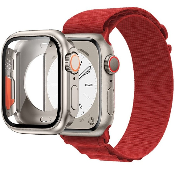 Нейлоновый ремешок до Apple Watch 1/2/3/4/5/6/7/8/SE/ULTRA 42/44/45/49mm, Red