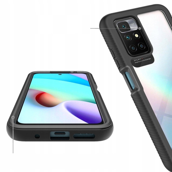 Чехол для Xiaomi Redmi 10, Shockproof, с пленкой, синий