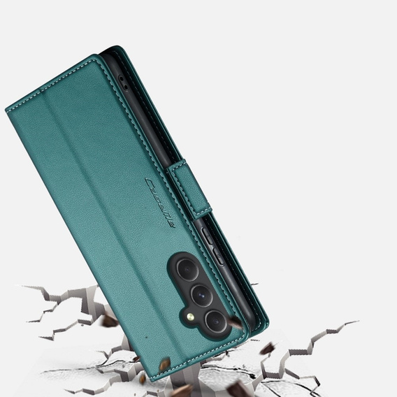 CASE фліп-чохол для Samsung Galaxy A54 5G, Litchi Wallet, зелений