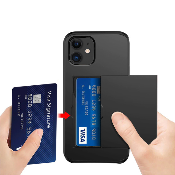 Чoхол до iPhone 11, Sliding Card Holder, чорний