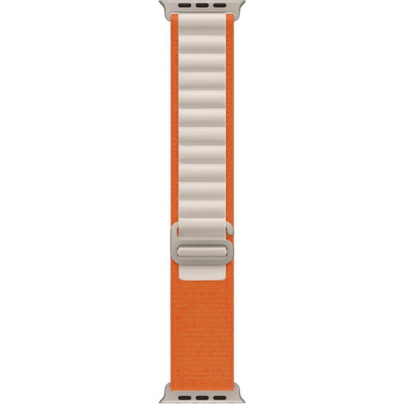Нейлоновый ремешок до Apple Watch 1/2/3/4/5/6/7/8/SE/ULTRA 42/44/45/49 MM, Orange / Beige