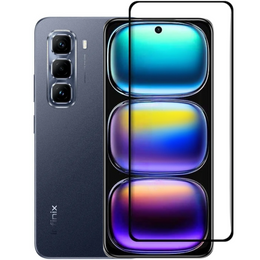 Закаленное стекло 3D для Infinix Hot 50 Pro 4G, чёрная рама