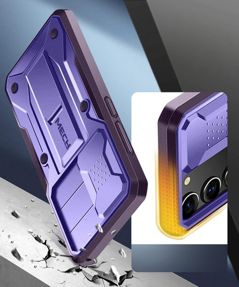 Чохол для Samsung Galaxy S23, Tongate MECH Series, фіолетовий
