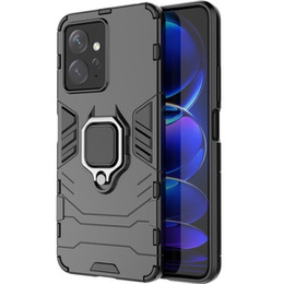 Чехол до Xiaomi Redmi Note 12 4G, Kickstand Ring, чёрный