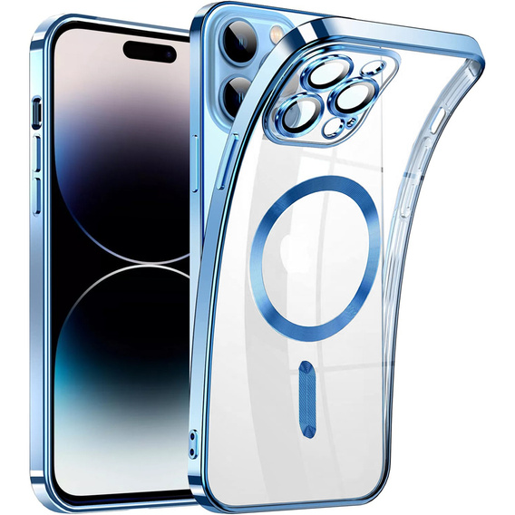 Чохол для iPhone 14 Pro, Electro MagSafe, м'яти + Скло на екран