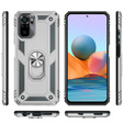 Броньований Чoхол до Xiaomi Redmi Note 10/10S, Nox Case Ring, сріблястий