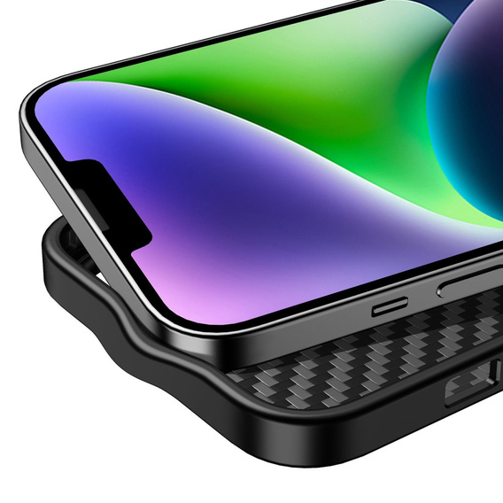 Чехол для iPhone 14 Plus, карбоновый кевлар