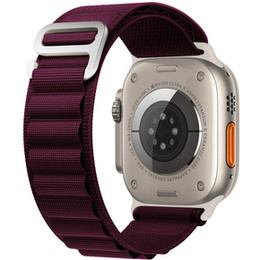 Нейлоновый ремешок для Apple Watch 1/2/3/4/5/6/7/8/SE/ULTRA 42/44/45/49 мм, бордовый