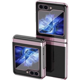 Чохол для Samsung Galaxy Z Flip7 FE / Z Flip6, PC Case, прозорий / рожевий