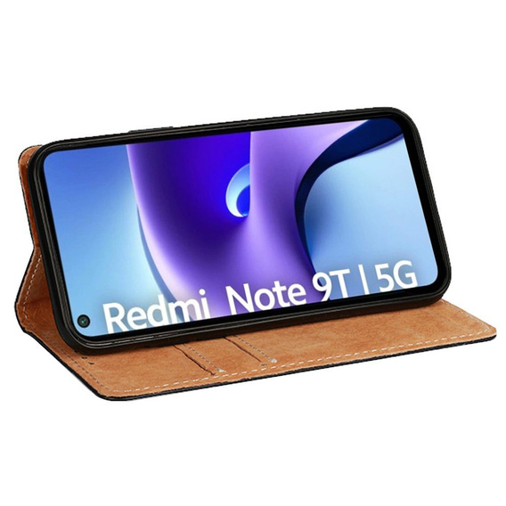 Чехол Wallet до Xiaomi Redmi Note 9T 5G, Dark Blue