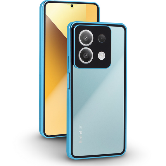 Чехол для Xiaomi Redmi Note 13 5G, Magnetic Dual Glass, синий