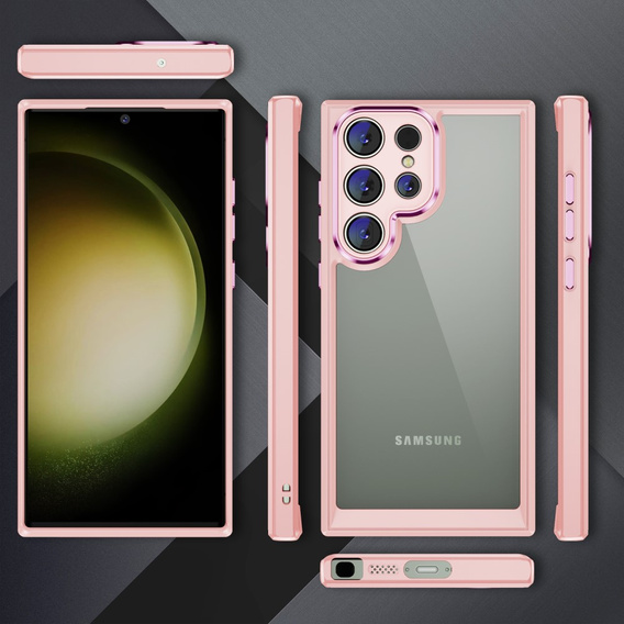 Чохол для Samsung Galaxy S23 Ultra, ERBORD Impact Guard, рожевий