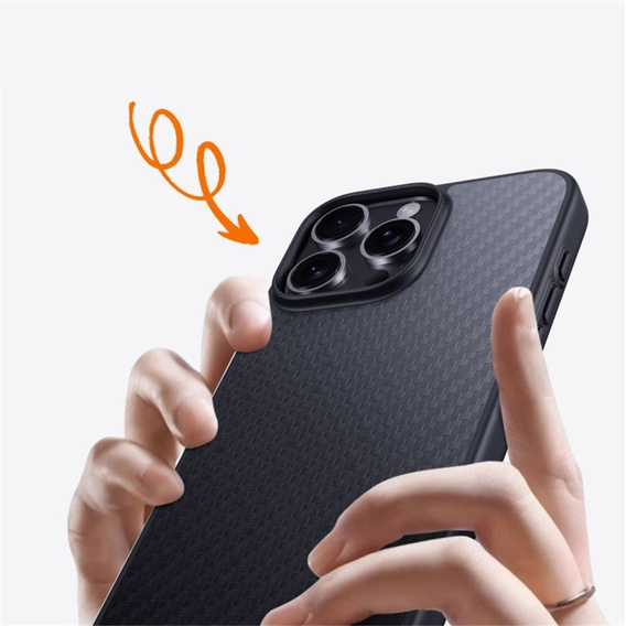 Чохол для iPhone 16 Pro Max, Aramid Fiber Cover, чорний