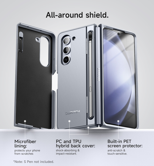 Чохол Suritch Full Body з підставкою та тримачем для стилуса для Samsung Galaxy Z Fold5