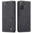 Чехол CASEME для Samsung Galaxy S22+ Plus 5G, Leather Wallet Case, чёрный