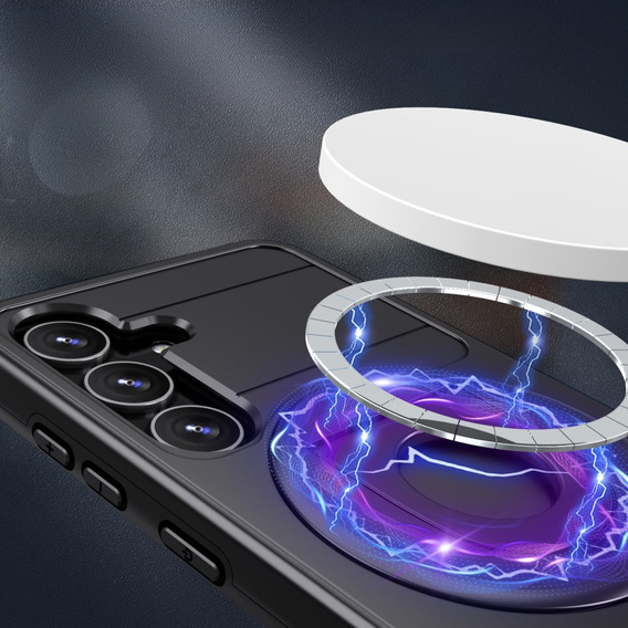 Чехол MagSafe для Samsung Galaxy S24, Military Magnet, чёрный