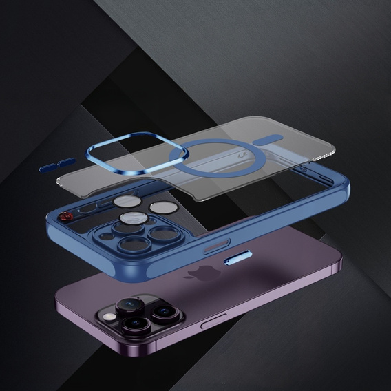 Чехол для iPhone 14 Pro, ERBORD Impact Guard, MagSafe, синий