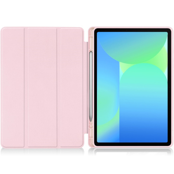 Чохол для Samsung Galaxy Tab S10 FE+ Plus, Smartcase з місцем для стилуса, рожевий