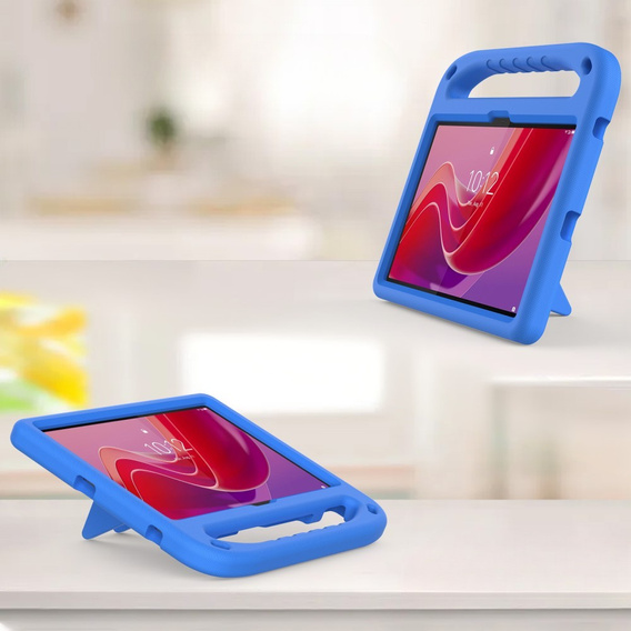 Детский чехол для Lenovo Tab TB311FU, детский чехол с ручкой, синий