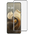 3D загартоване скло для Motorola Edge 60 Pro, чорна рамка