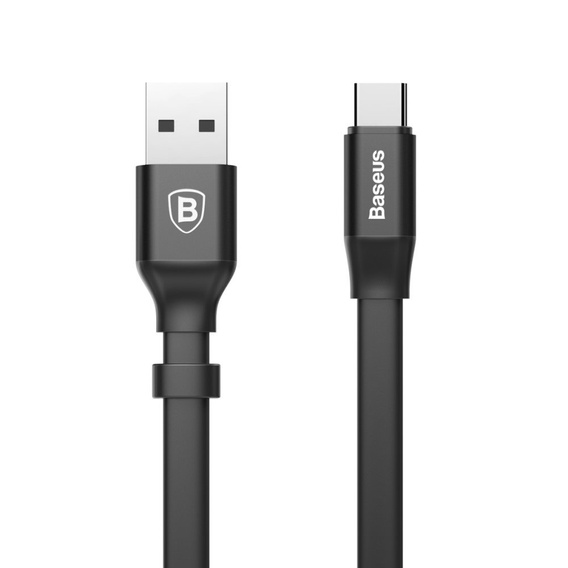 BASEUS Nimble Плоский кабель USB Type-C 2A 23cm - Чорний