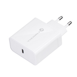 Зарядное устройство Forcell USB-A / 2x USB-C 3.45A GaN 70W PD QC 4.0, серый