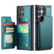 CASEME флип-кейс для Samsung Galaxy S25 Ultra, Litchi Wallet, зелёный