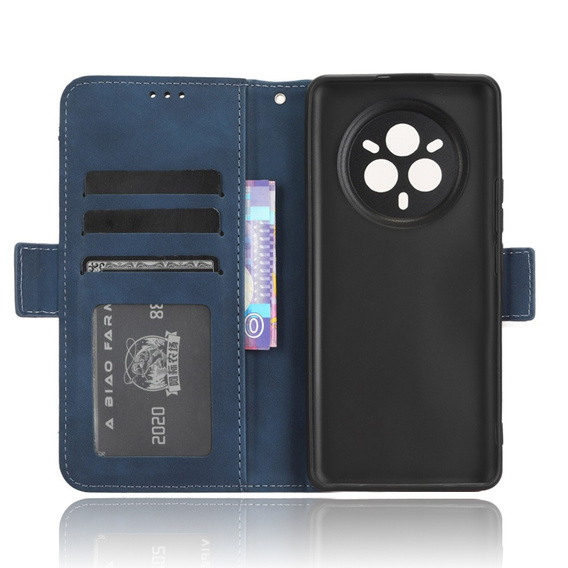 Откидной чехол для Realme 14 Pro+ 5G, Card Slot, темно-синий