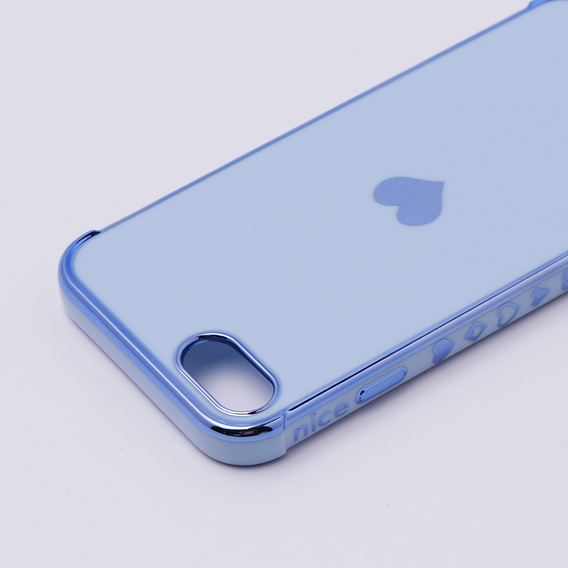 Чехол до iPhone 7/8/SE 2020/SE 2022, Electro heart, синий