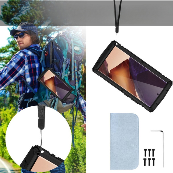 Броньований чохол для Samsung Galaxy Note 20 Ultra, R-JUST, чорний