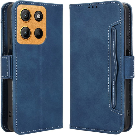 Футляр з клапаном для Motorola Moto G15 / Motorola Moto G15 Power, Card Slot, темно-синій