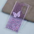 Чехол для Samsung Galaxy S24 Ultra, Glitter Butterfly, фиолетовый