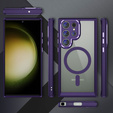Чохол для Samsung Galaxy S23 Ultra, ERBORD Impact Guard, MagSafe, темно-фіолетовий
