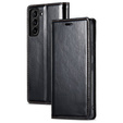 Откидной чехол для Samsung Galaxy S23, ERBORD Waxy Wallet, чёрный