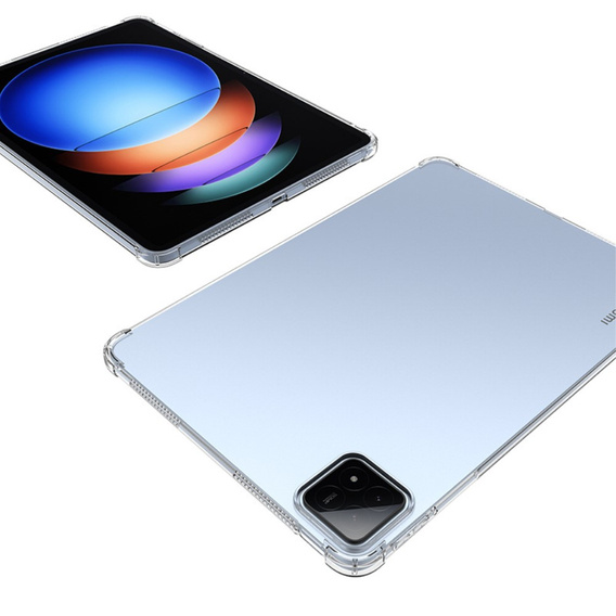 Чохол для Xiaomi Pad 6S Pro 12.4, силіконовий, прозорий