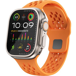 Силиконовый ремешок для Apple Watch 1/2/3/4/5/6/7/8/SE/ULTRA 42/44/45/49MM, оранжевый