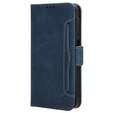 Футляр з клапаном для Motorola Moto G86 Power 5G, Card Slot, темно-синій