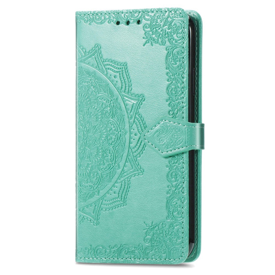 Откидной чехол для Motorola Edge 20 Lite, Mandala, зелёный