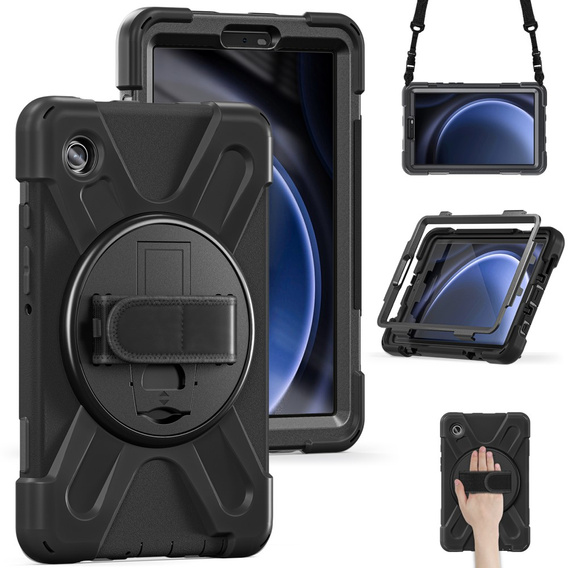 Чохол для Samsung Galaxy Tab A9 X110 / X115, броньований захисний, чорний