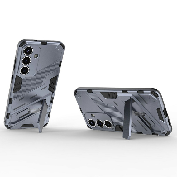 Чехол для Samsung Galaxy A36 5G, Military kickstand, темно-синий