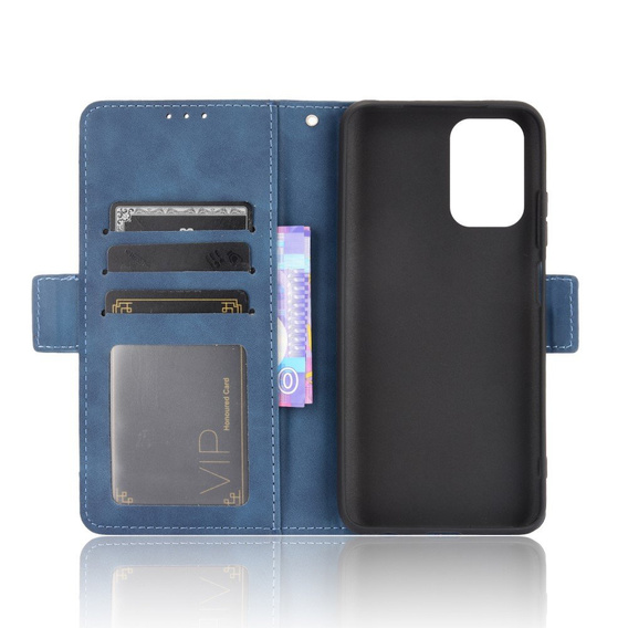 Откидной чехол для Xiaomi Redmi Note 10/10S, Card Slot, синий