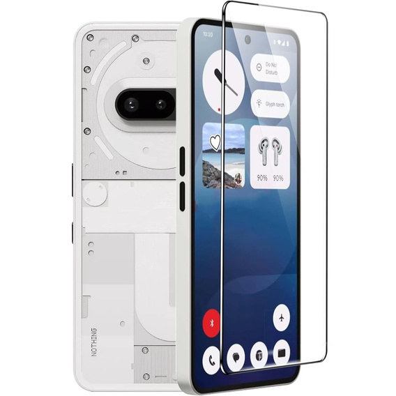 3D загартоване скло для Nothing Phone 3A, чорна рамка